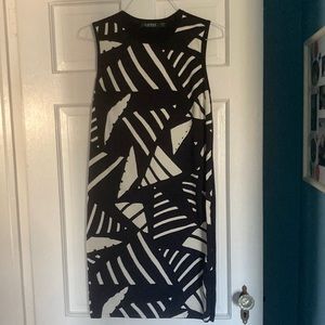 Lauren Ralph Lauren Size S navy & cream. Polyester and Cotten blend. Good cont